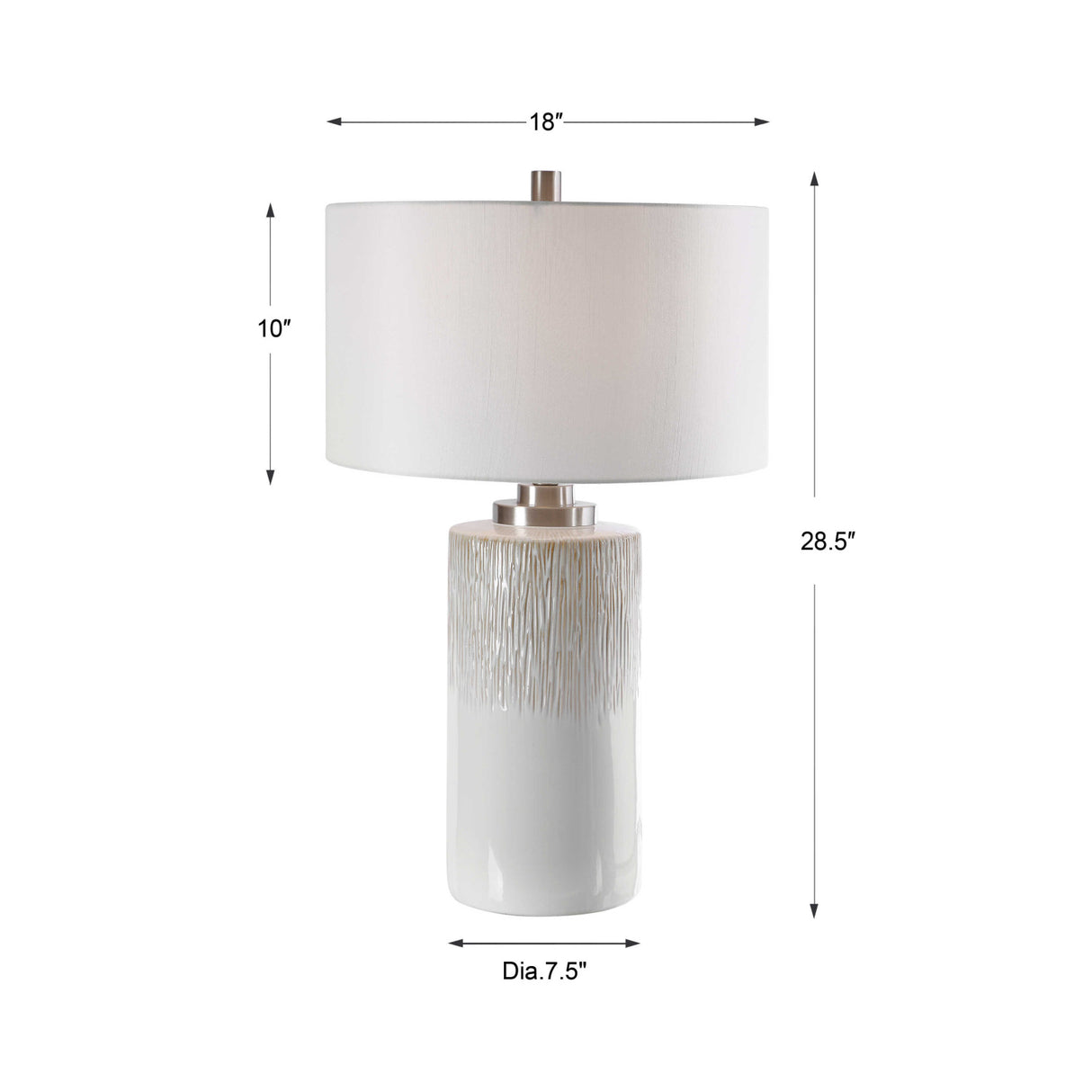 Beige Dripped Ceramic Table Lamp | Oroa.com