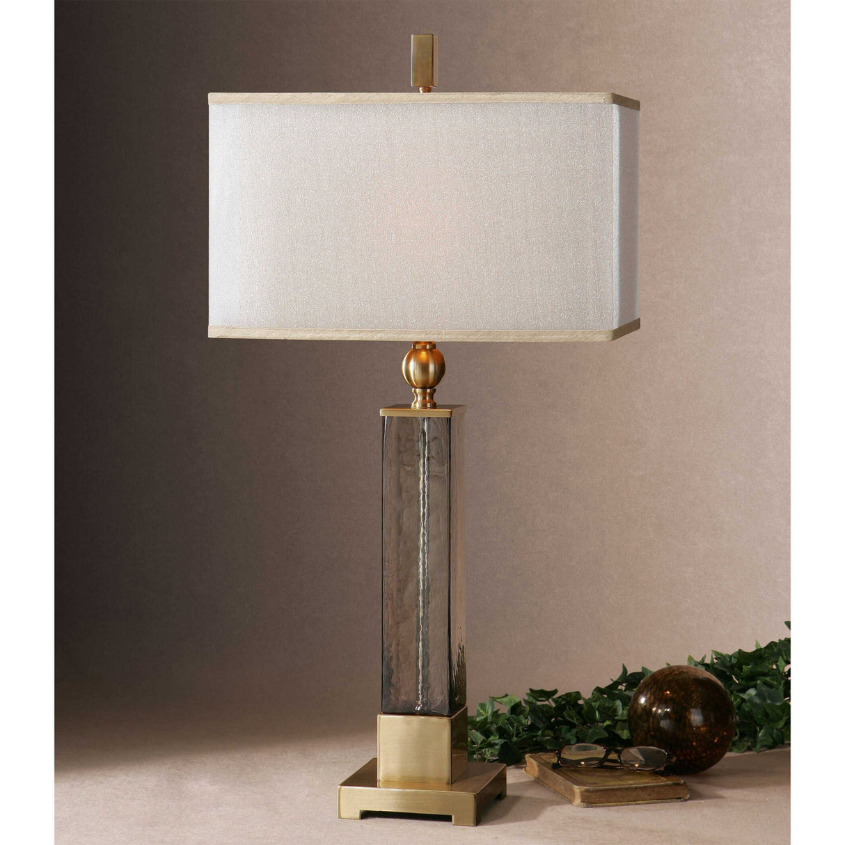 Amber Glass Table Lamp | Oroa.com