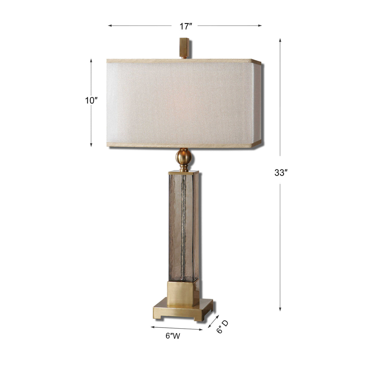 Amber Glass Table Lamp | Oroa.com