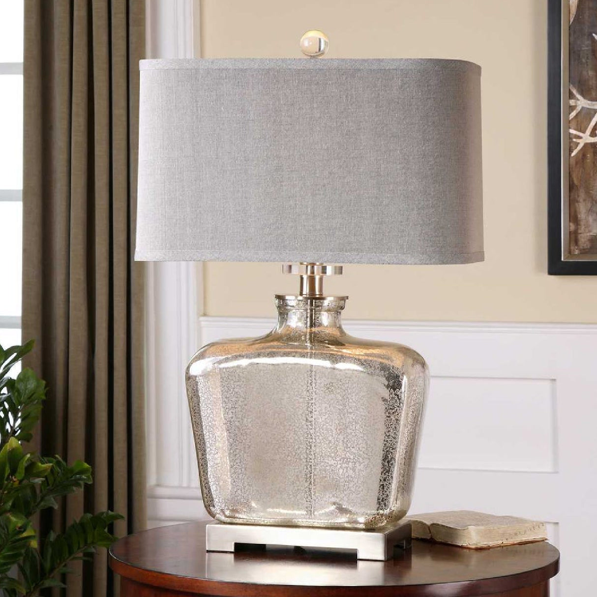 Speckled Mercury Glass Table Lamp | Oroa.com