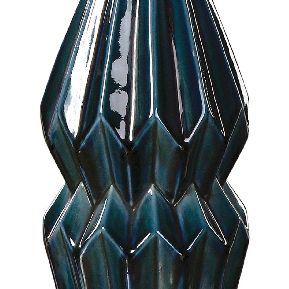 Blue Faceted Ceramic Table Lamp | Oroa.com