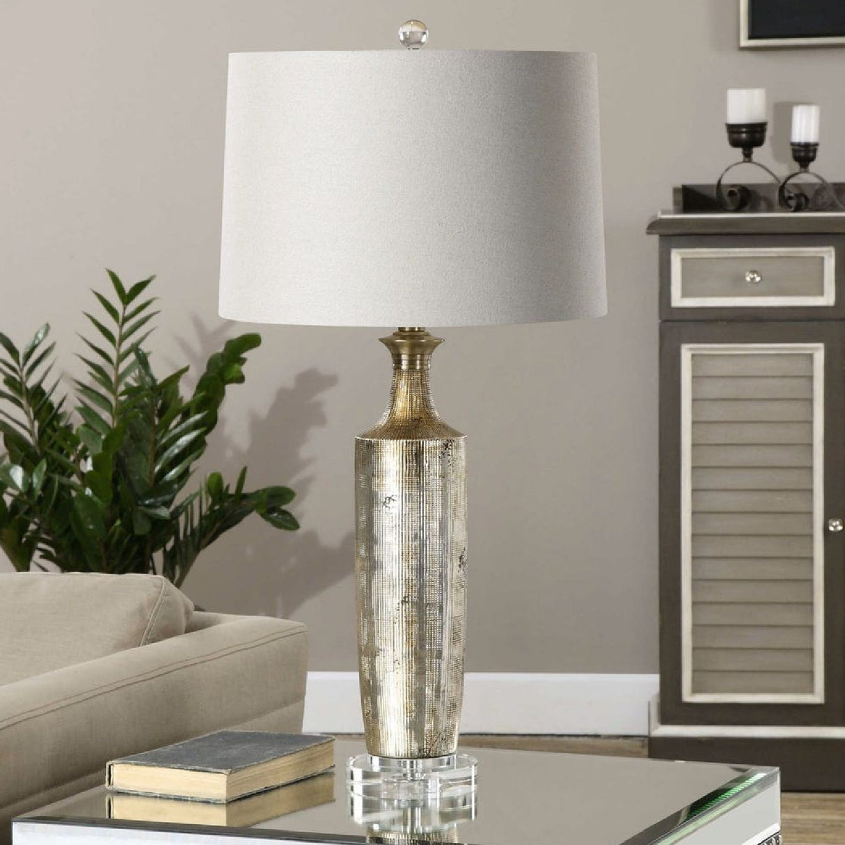 Bronze Glazed Ceramic Table Lamp | Oroa.com