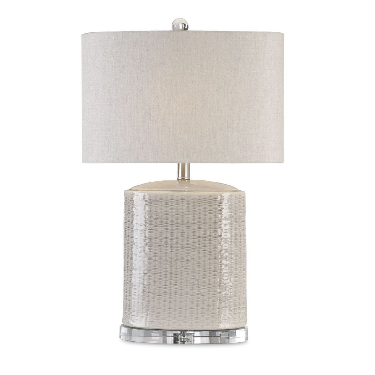 Textured Oval Ceramic Table Lamp | Oroa.com