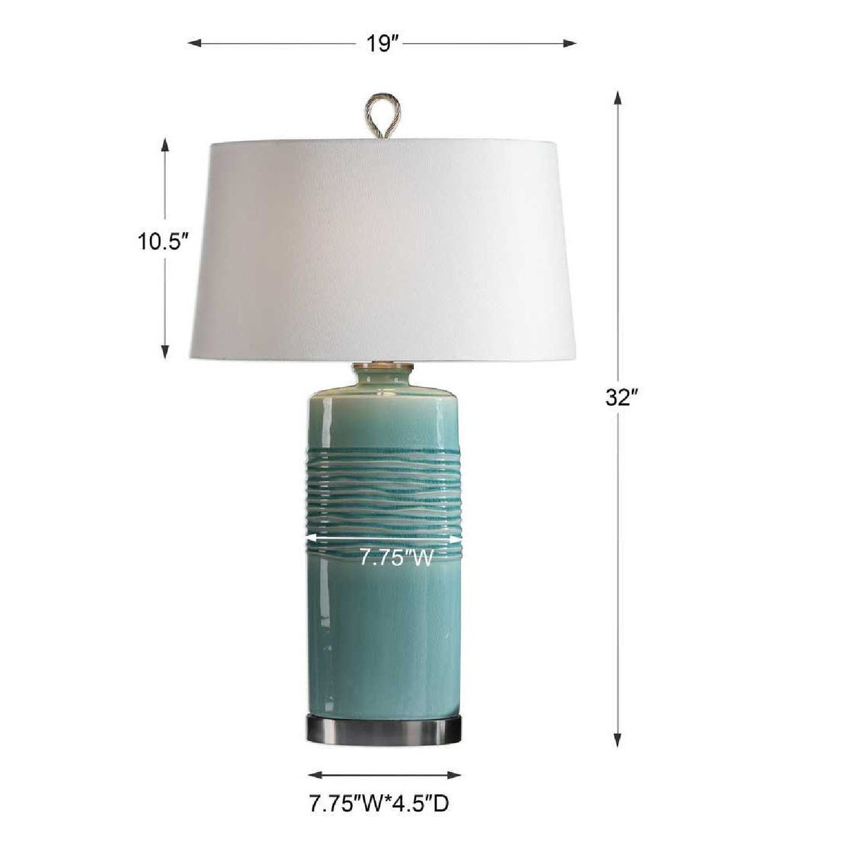 Oval Column Ceramic Table Lamp | Oroa.com