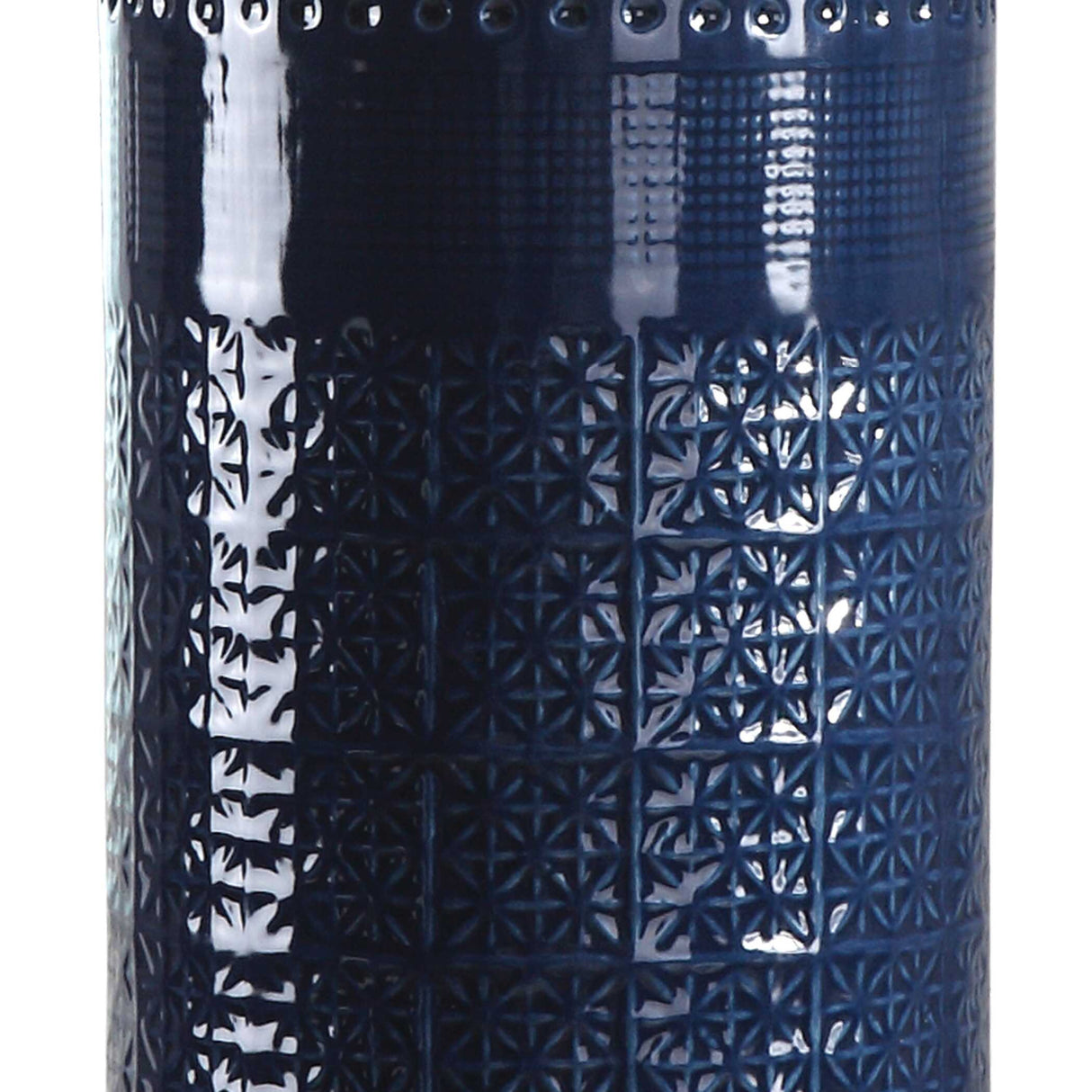 Blue Embossed Ceramic Table Lamp | Oroa.com