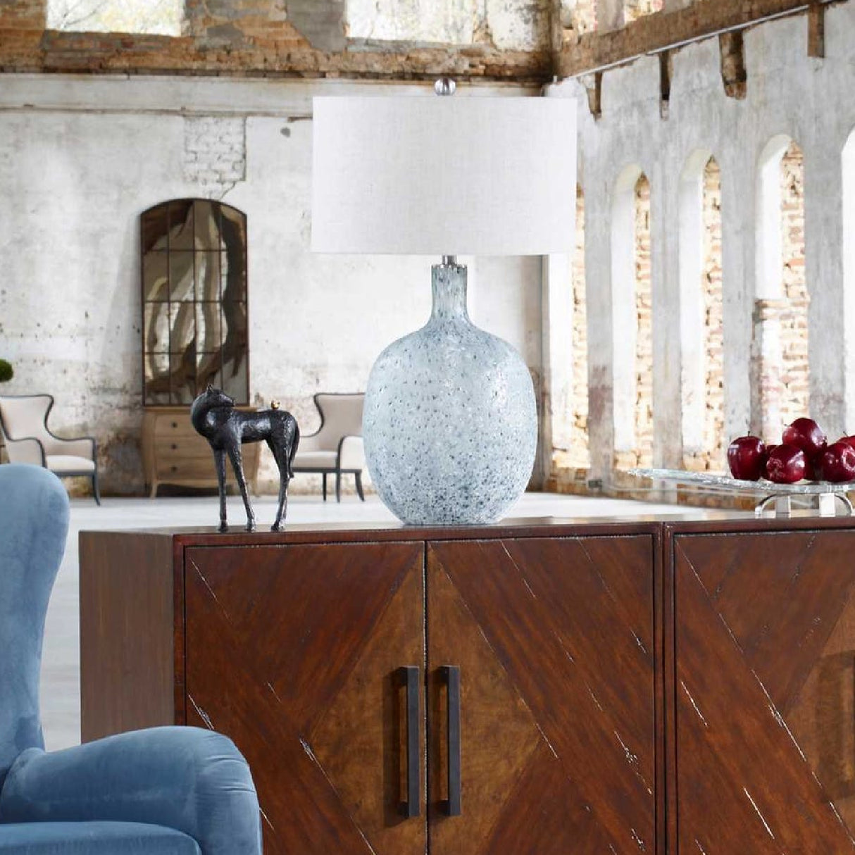 Mottled Glass Table Lamp | Oroa.com