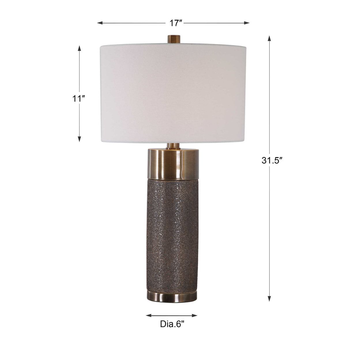 Textured Bronze Ceramic Table Lamp | Oroa.com