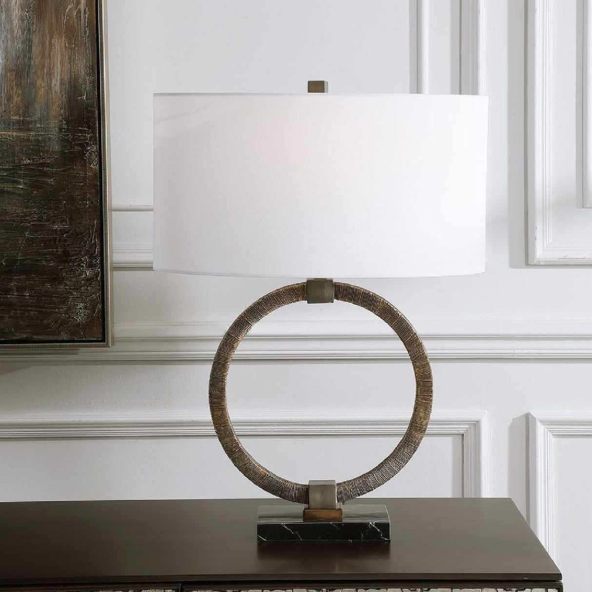 Antique Gold Ring Table Lamp Table Lamp | Oroa.com