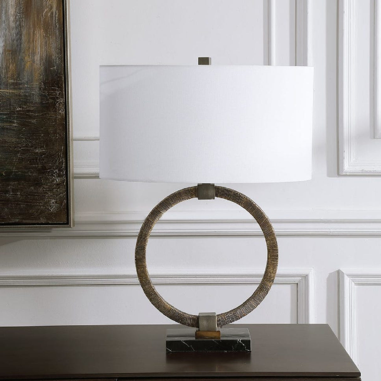 Antique Gold Ring Table Lamp Table Lamp | Oroa.com