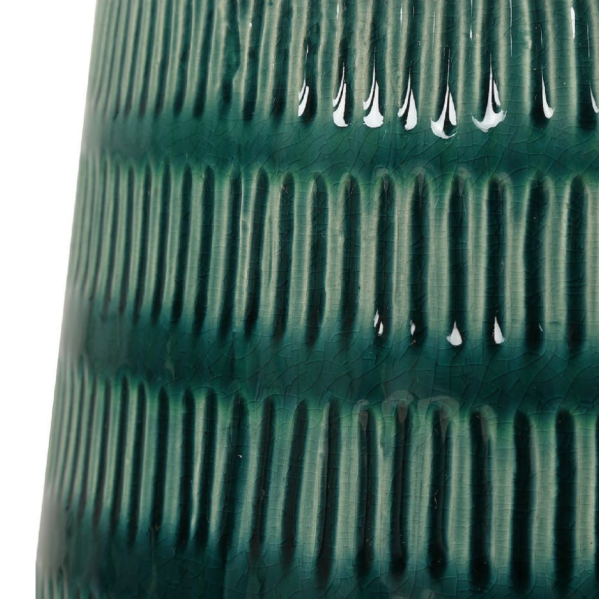 Carved Teal Ceramic Table Lamp | Oroa.com
