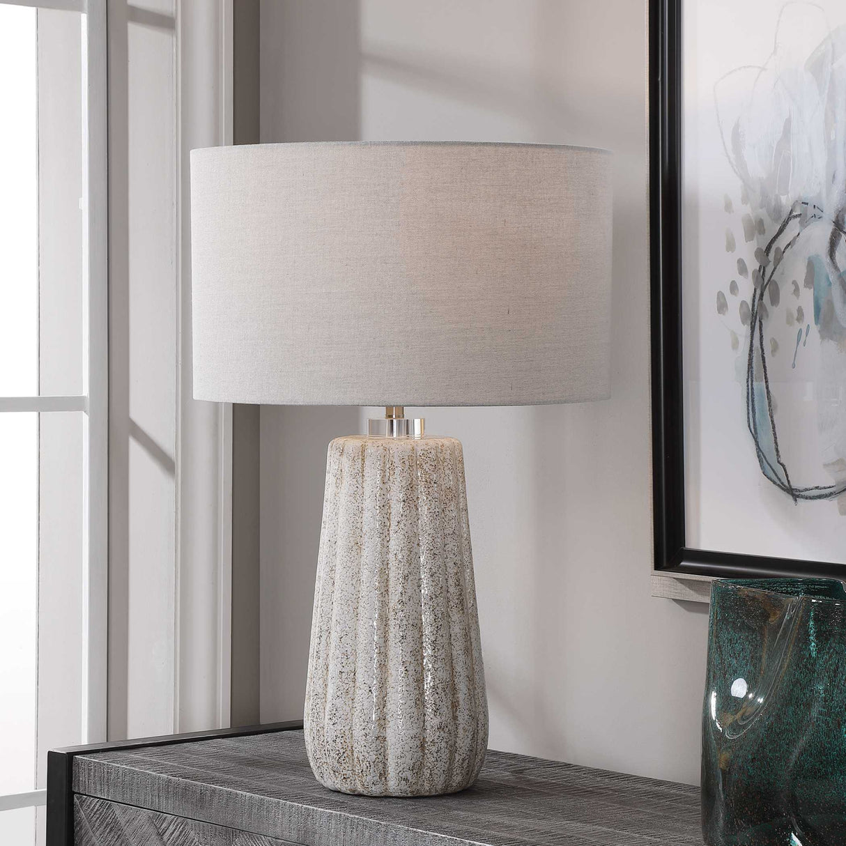 Fluted Ceramic Table Lamp | Oroa.com