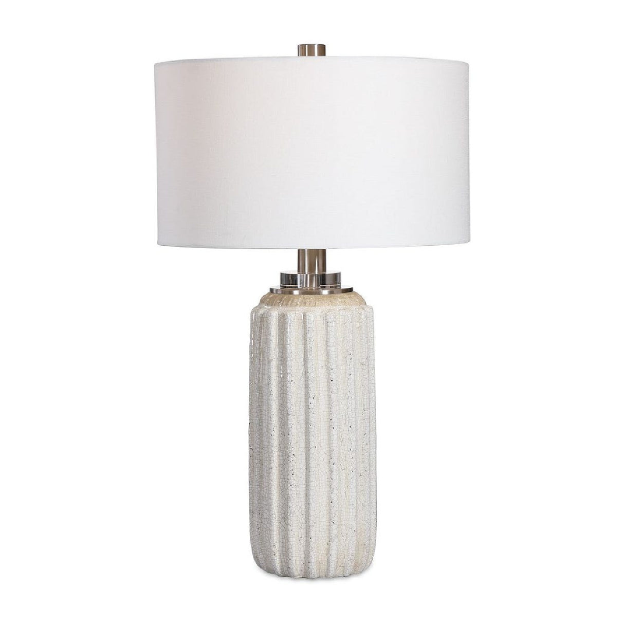 Cream Crackled Ceramic Table Lamp | Oroa.com