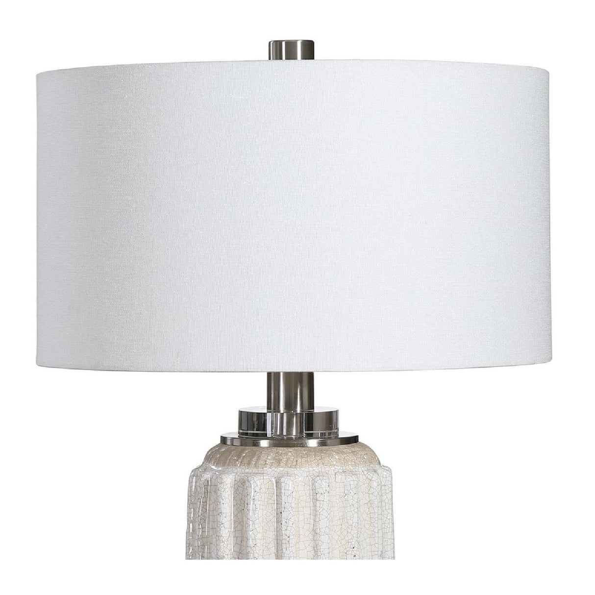 Cream Crackled Ceramic Table Lamp | Oroa.com