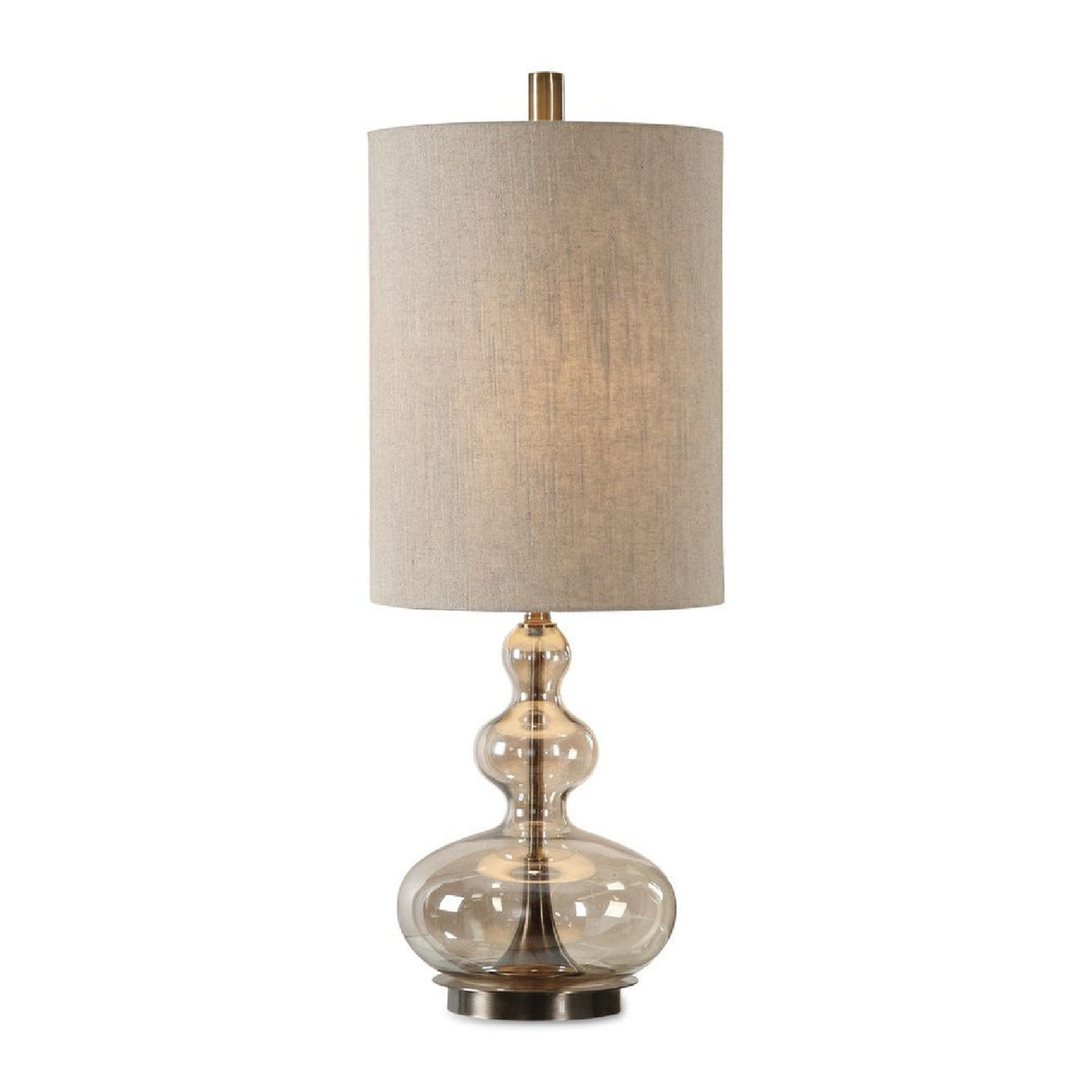 Wavy Amber Glass Buffet Lamp | Oroa.com