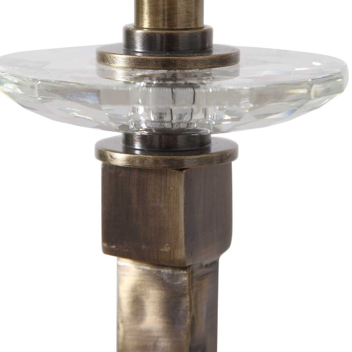 Hammered Antique Brass Buffet Lamp | Oroa.com