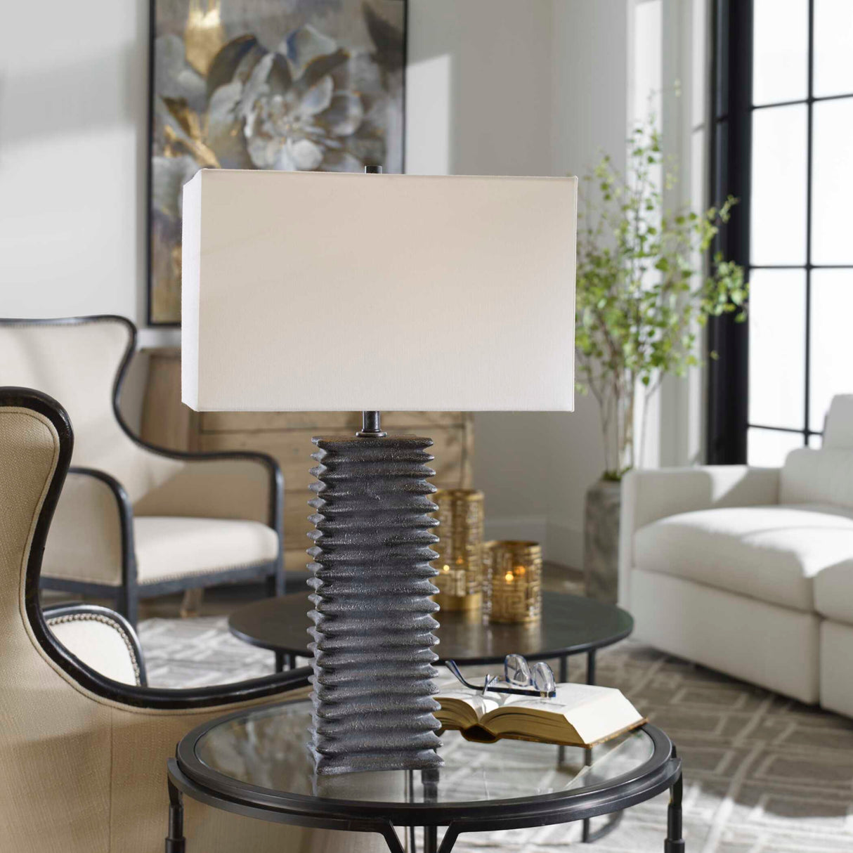 Ribbed Ceramic Table Lamp | Oroa.com