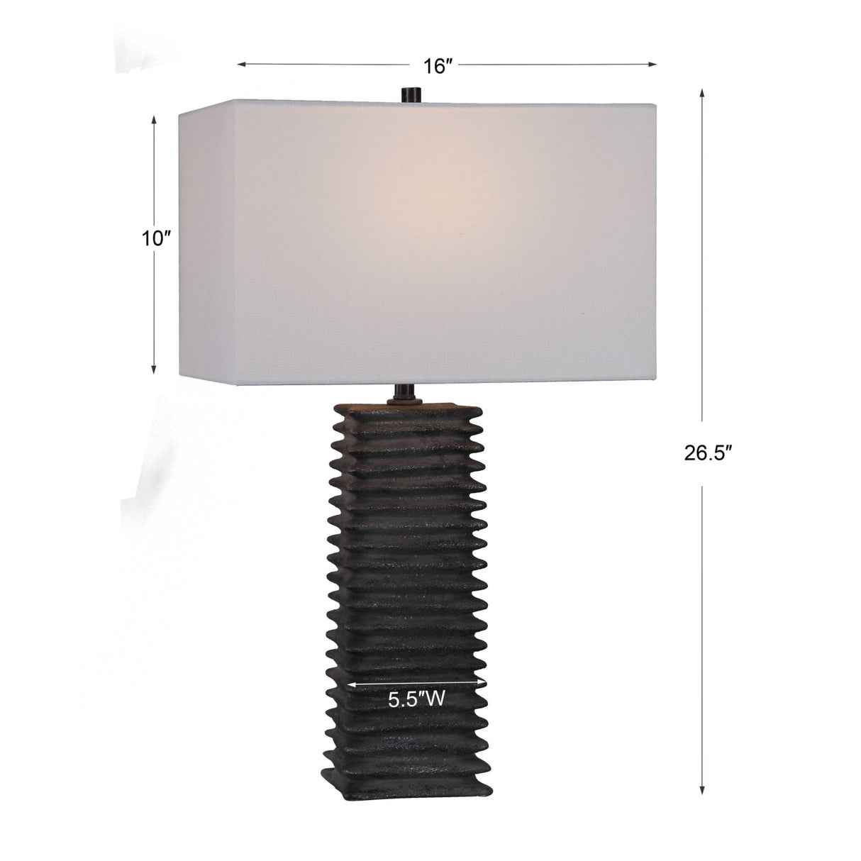 Ribbed Ceramic Table Lamp | Oroa.com