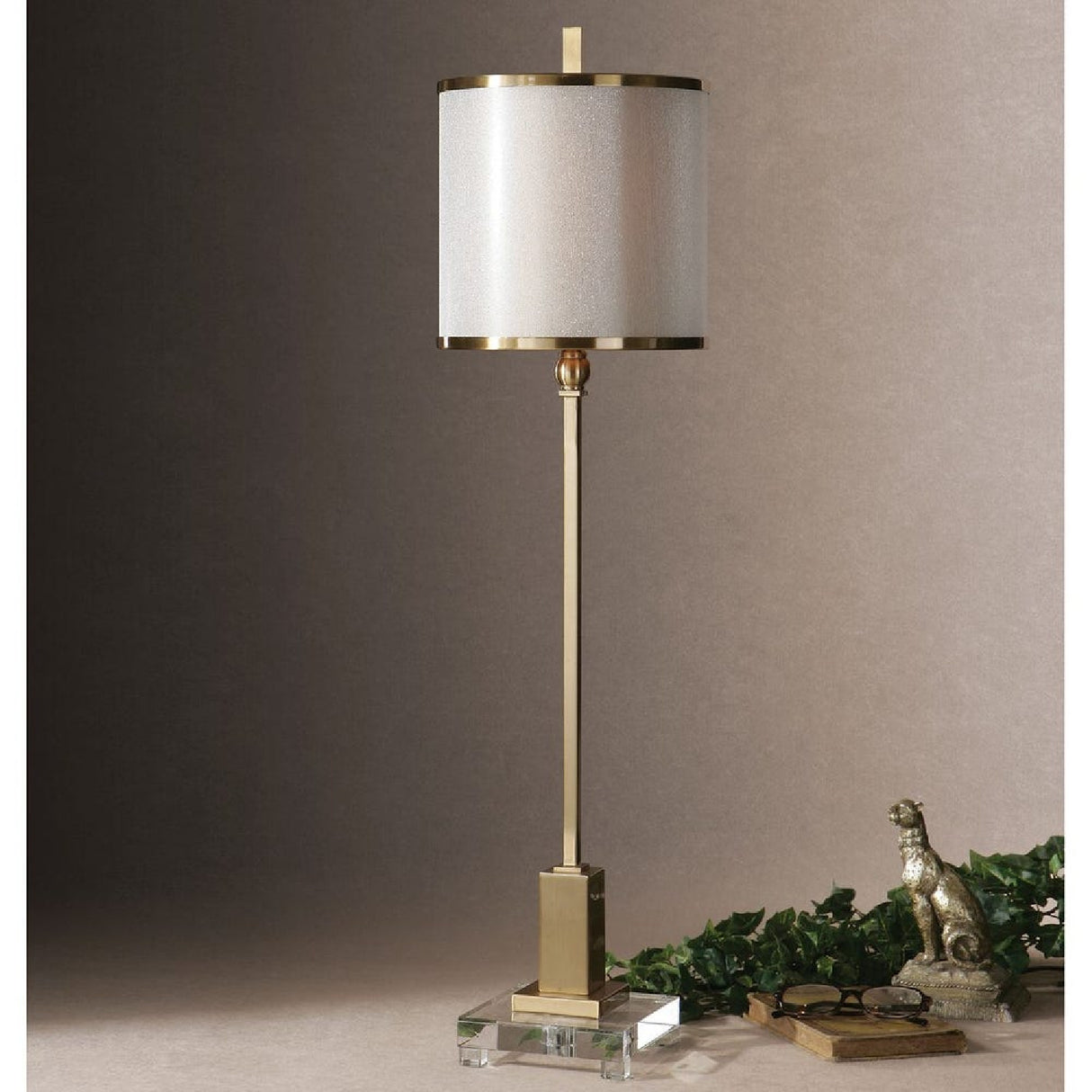 Contemporary Brass Buffet Lamp | Oroa.com