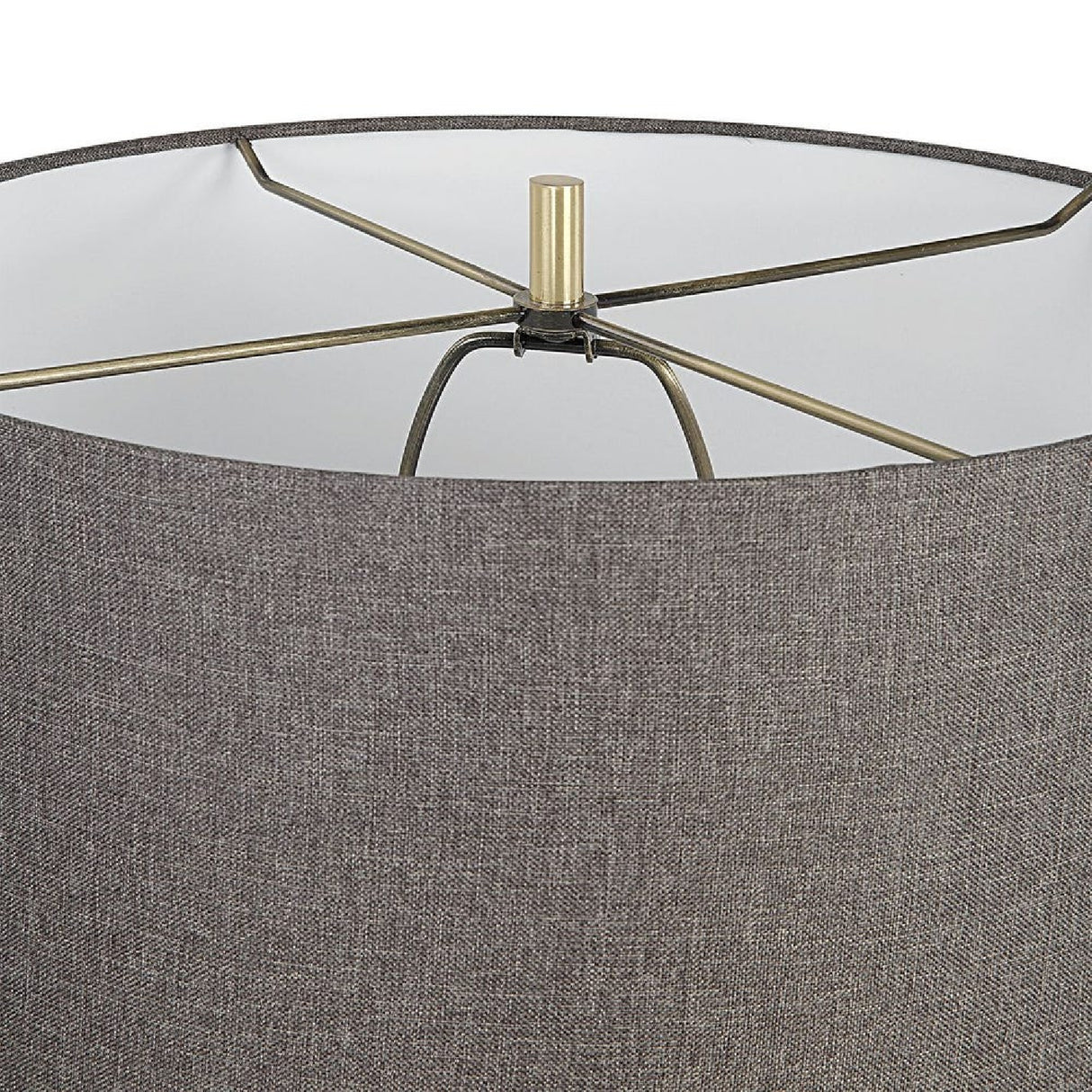 White Conical Marble Table Lamp | Oroa.com