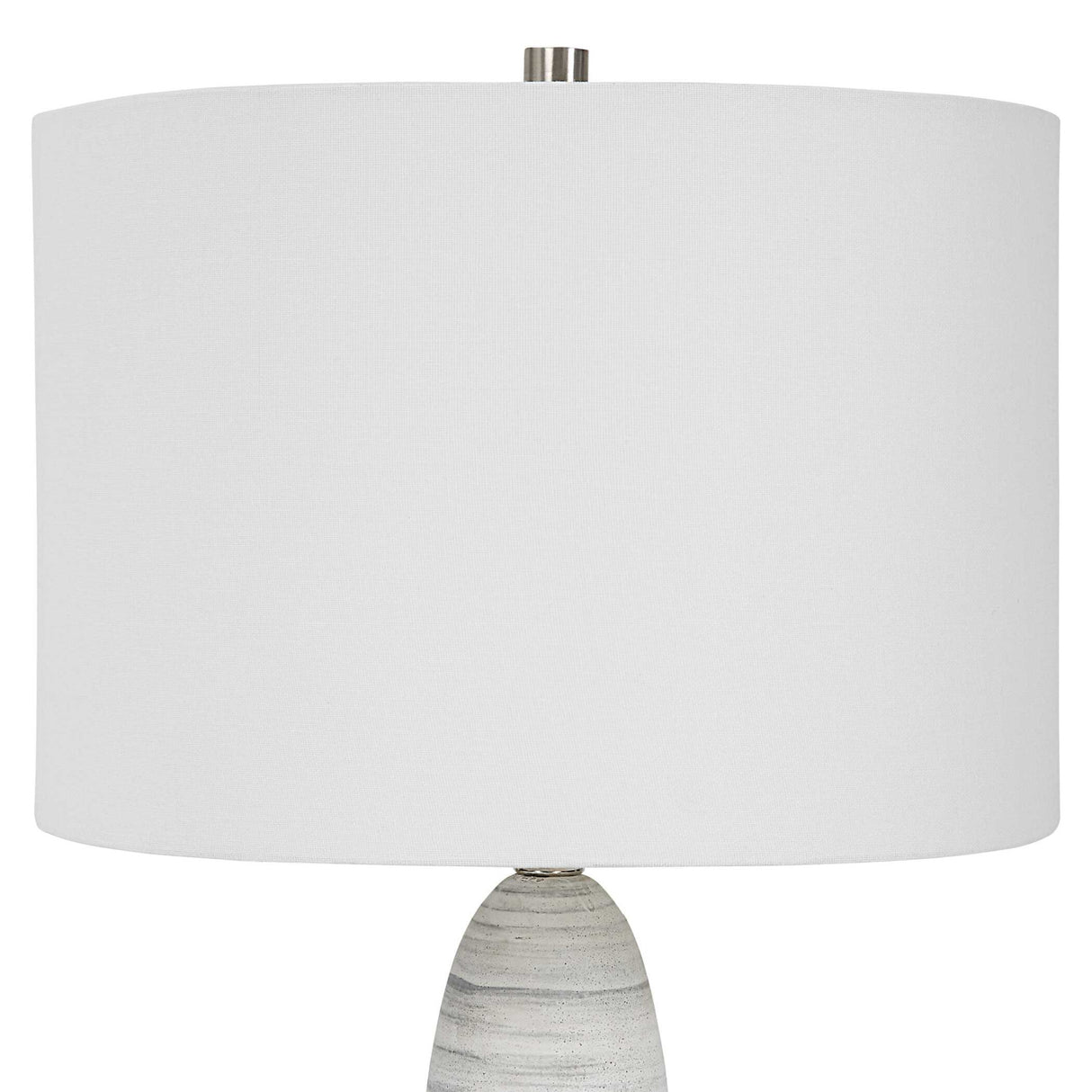 White Glazed Ceramic Table Lamp | Oroa.com