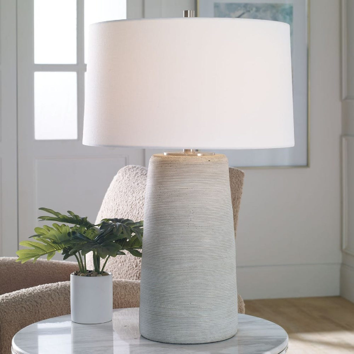 Carved Ring Ceramic Table Lamp | Oroa.com