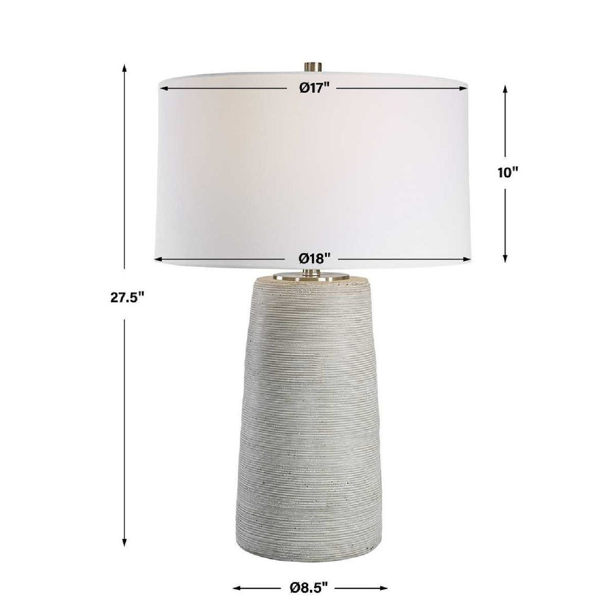 Carved Ring Ceramic Table Lamp | Oroa.com