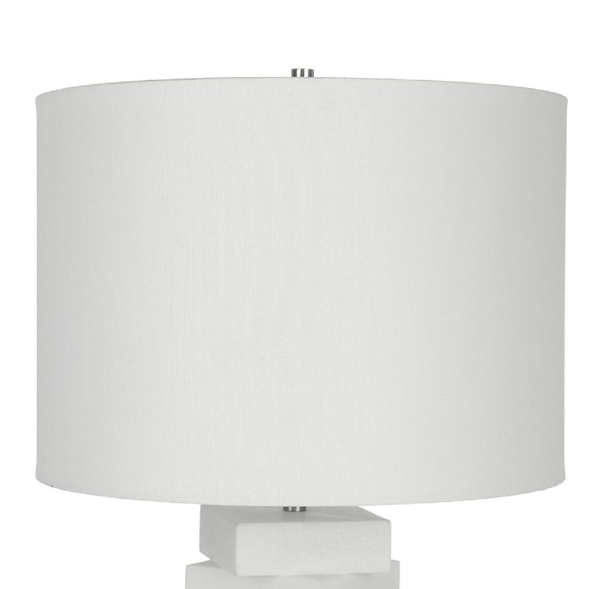 Stacked White Stone Table Lamp | Oroa.com