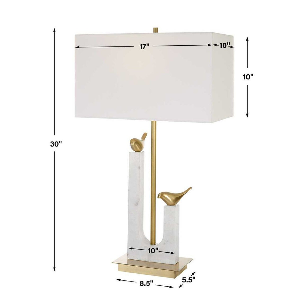 Gold Birds Table Lamp | Oroa.com