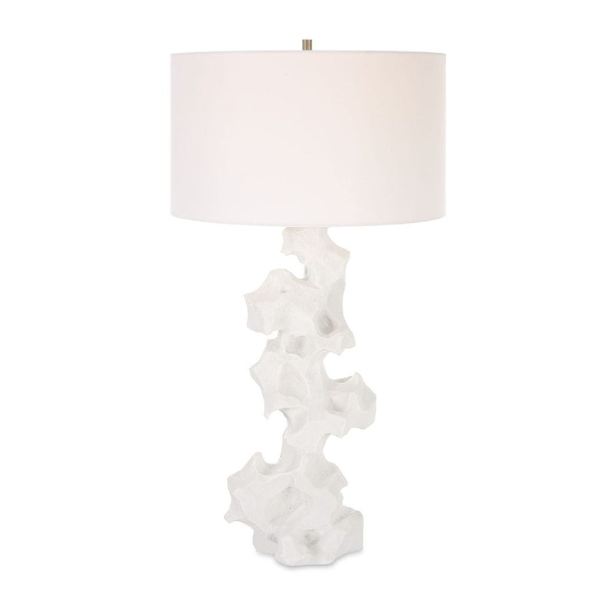 Organic-Shaped White Stone Table Lamp | Oroa.com