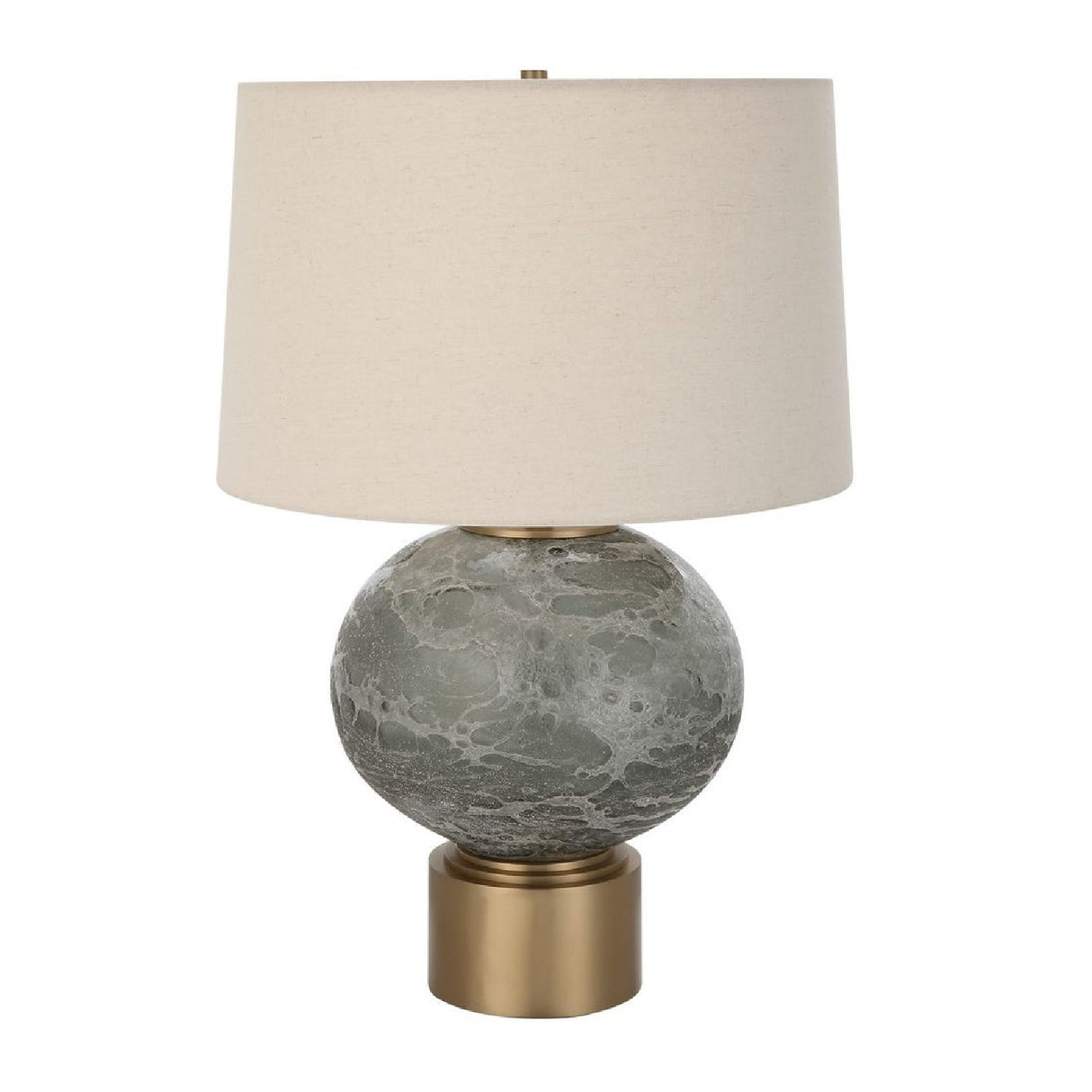 Smoky Gray Glass Table Lamp | Oroa.com