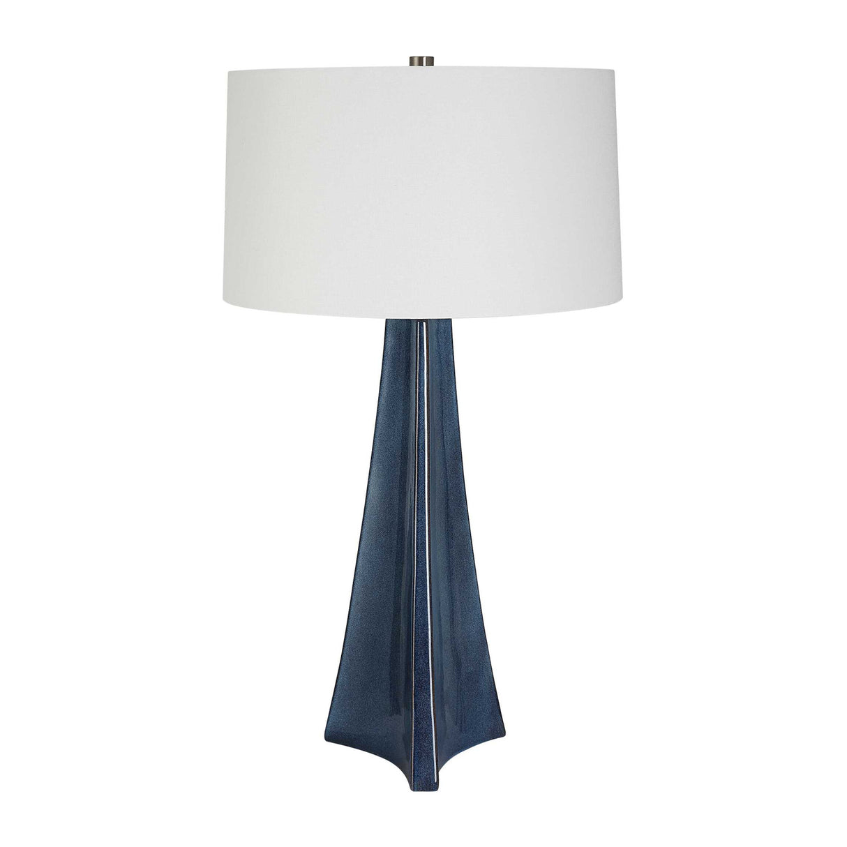 Tapered Blue Ceramic Table Lamp | Oroa.com