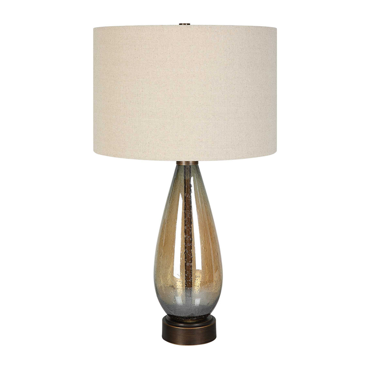 Teardrop Amber Glass Table Lamp | Oroa.com