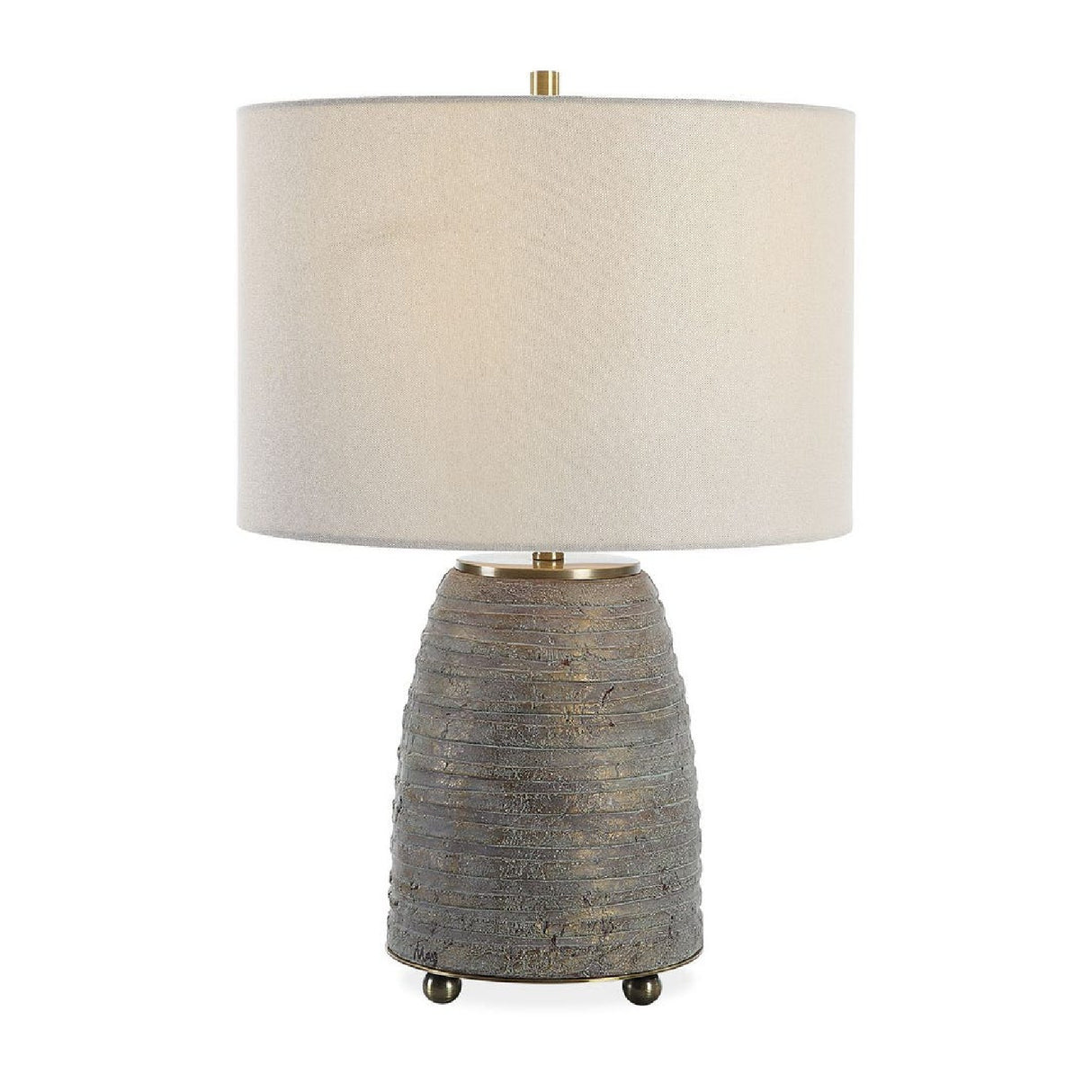 Bronze Ceramic Linen Table Lamp | Oroa.com