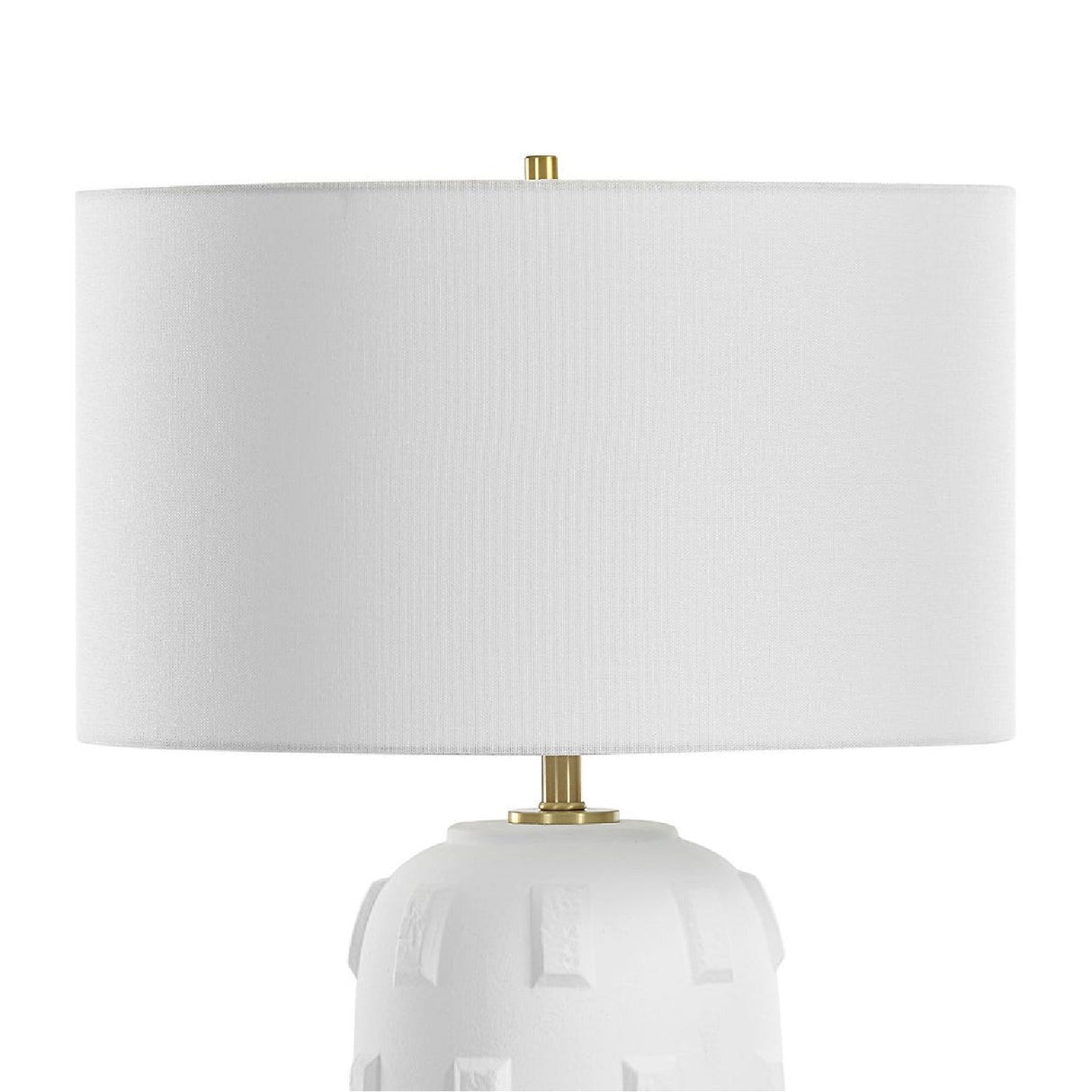 White Glazed Porcelain Table Lamp | Oroa.com