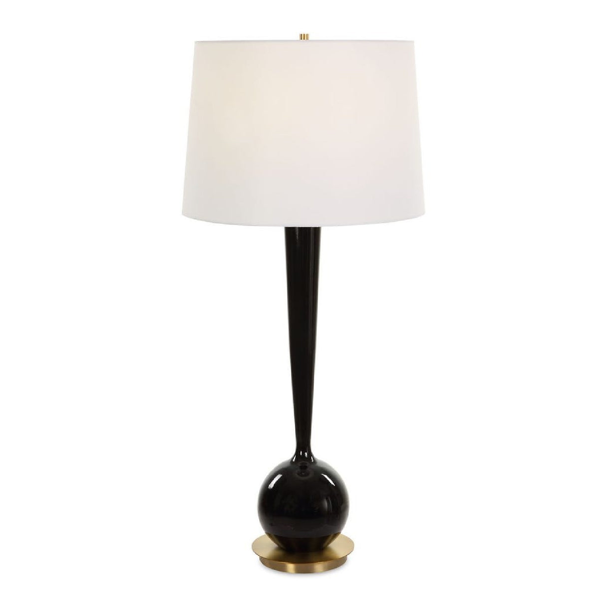 Black Glazed Ceramic Table Lamp | Oroa.com