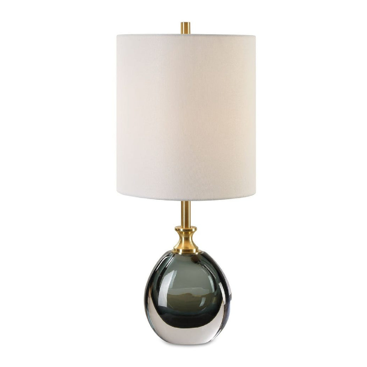 Smoky Blue Glass Buffet Lamp | Oroa.com