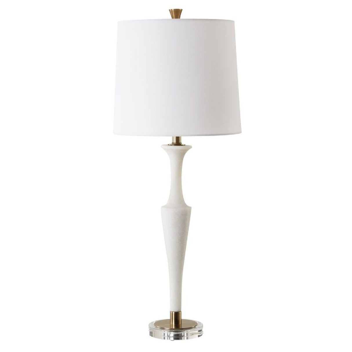 White Man-Made Stone Table Lamp | Oroa.com