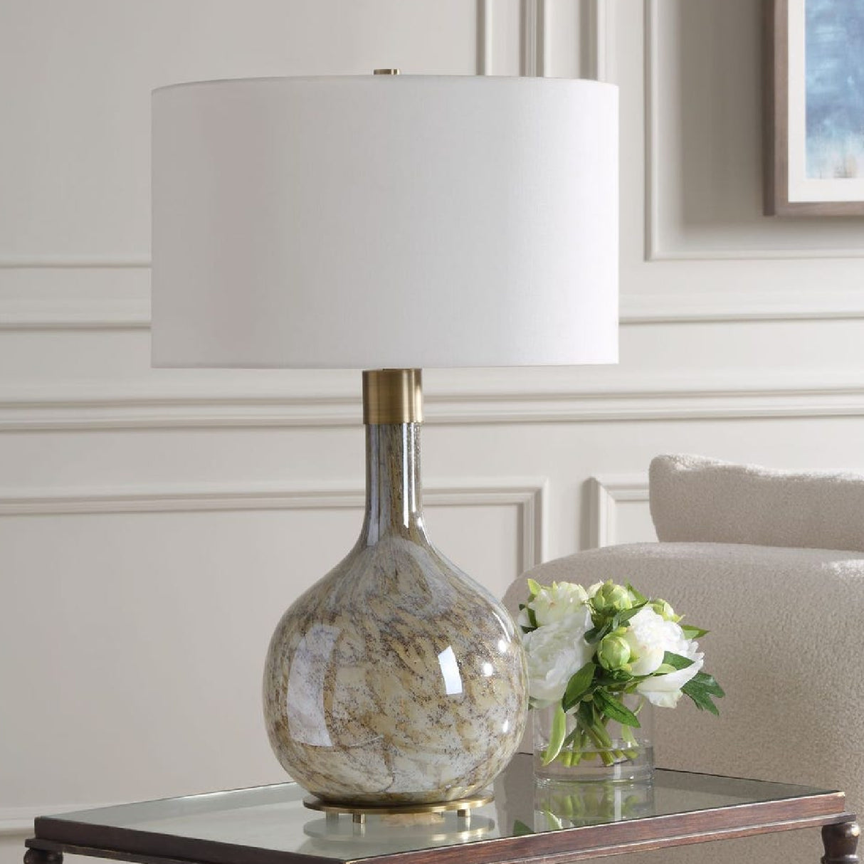 Seeded Glass Table Lamp | Oroa.com