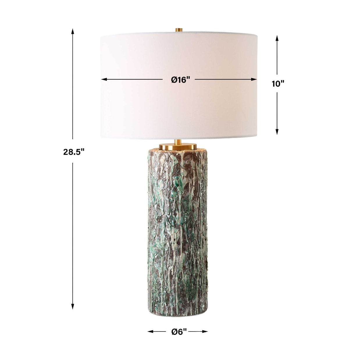 Crackled Ceramic Table Lamp | Oroa.com