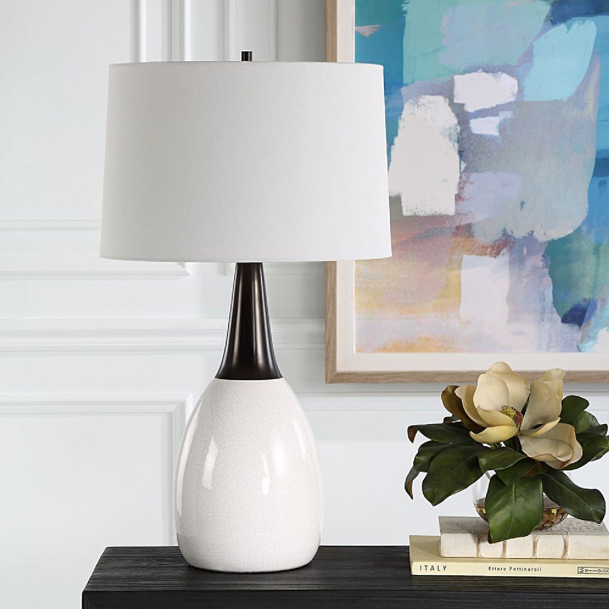 Ceramic White Table Lamp | Oroa.com