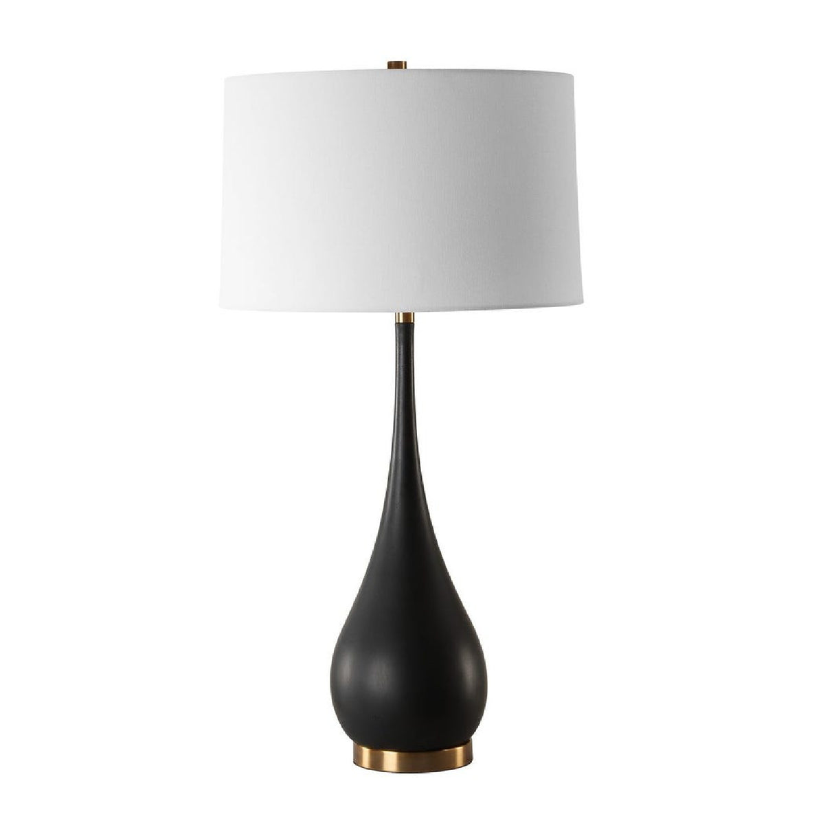 Black Teardrop-Shaped Table Lamp | Oroa.com