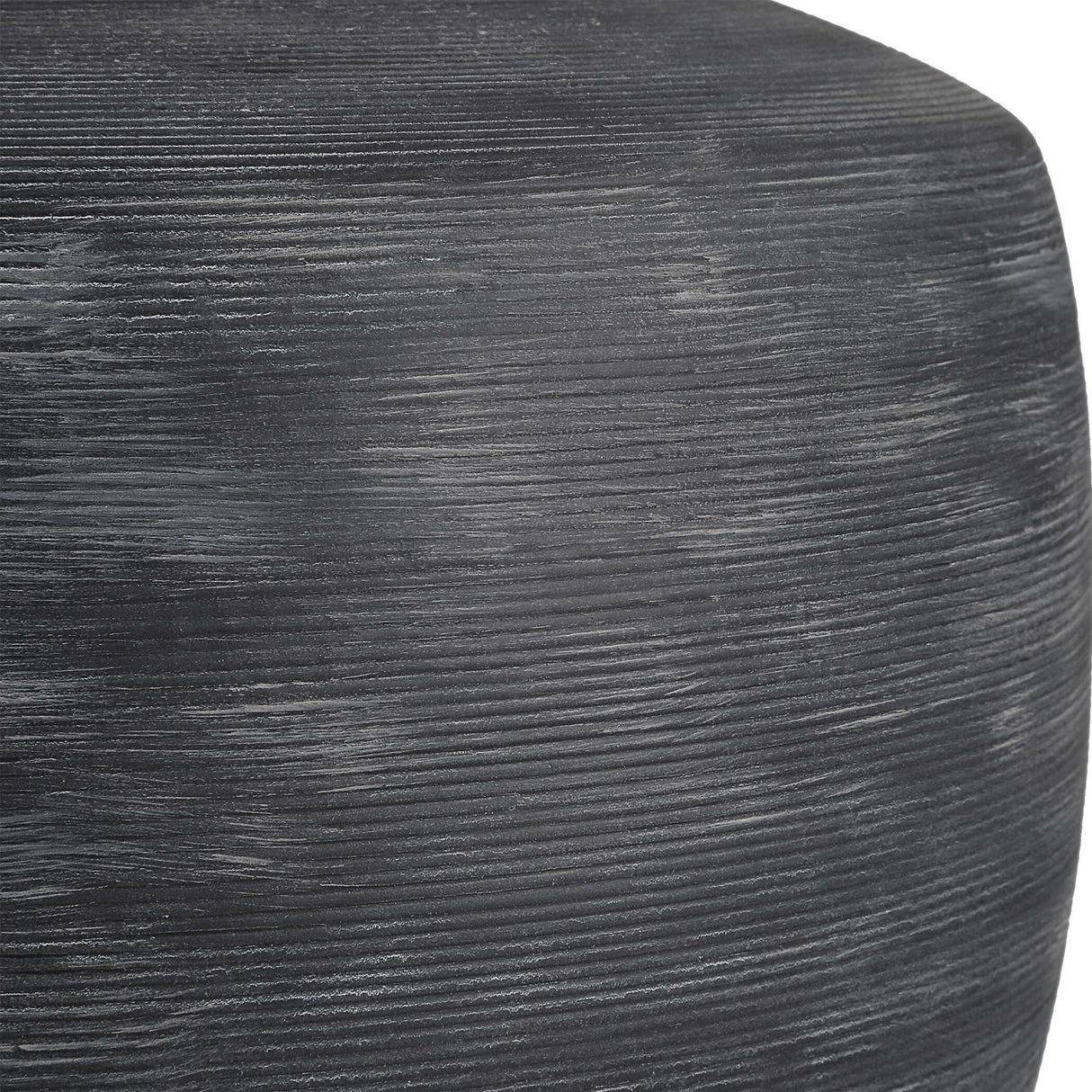 Ribbed Gray Ceramic Table Lamp | Oroa.com
