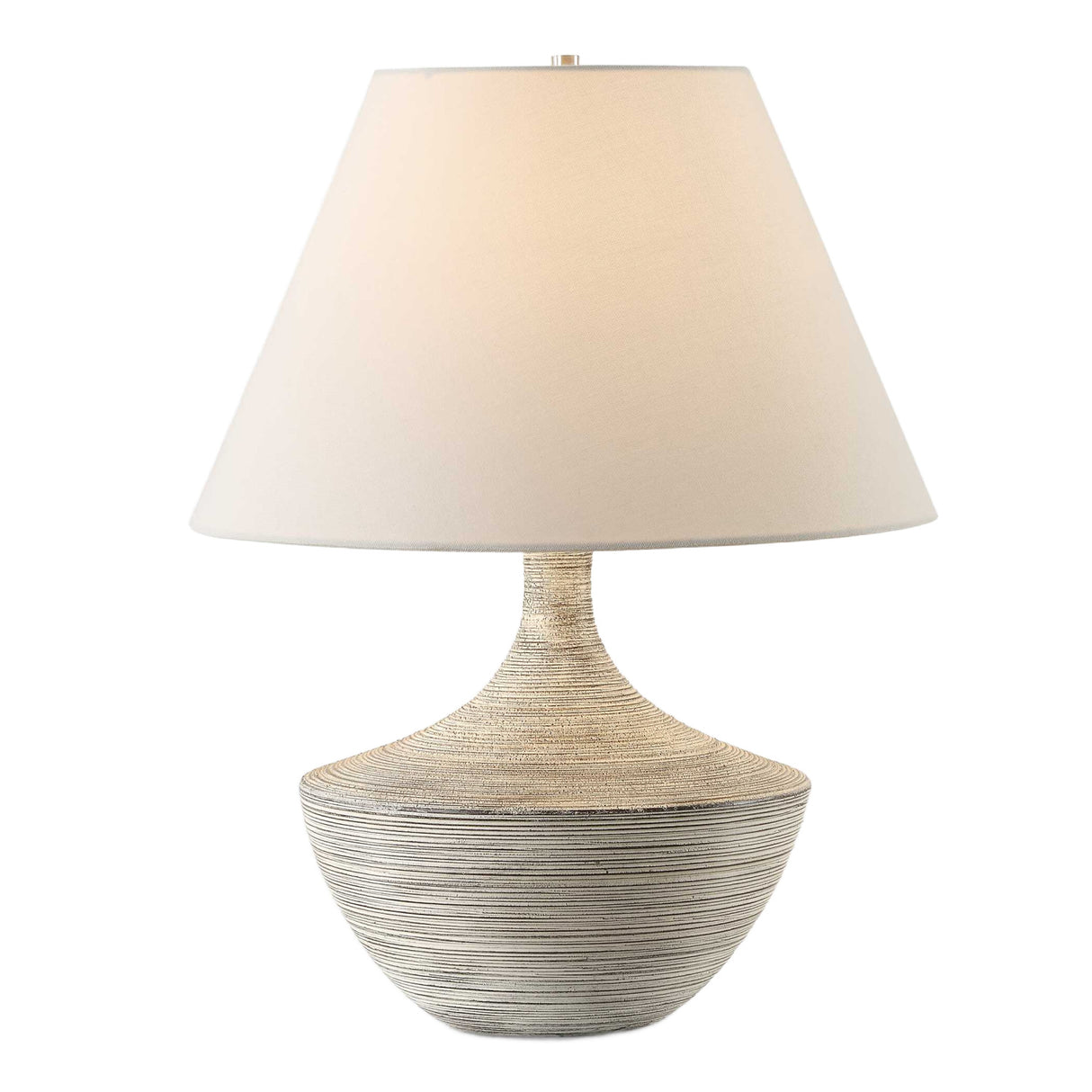 White Distressed Ceramic Table Lamp | Oroa.com