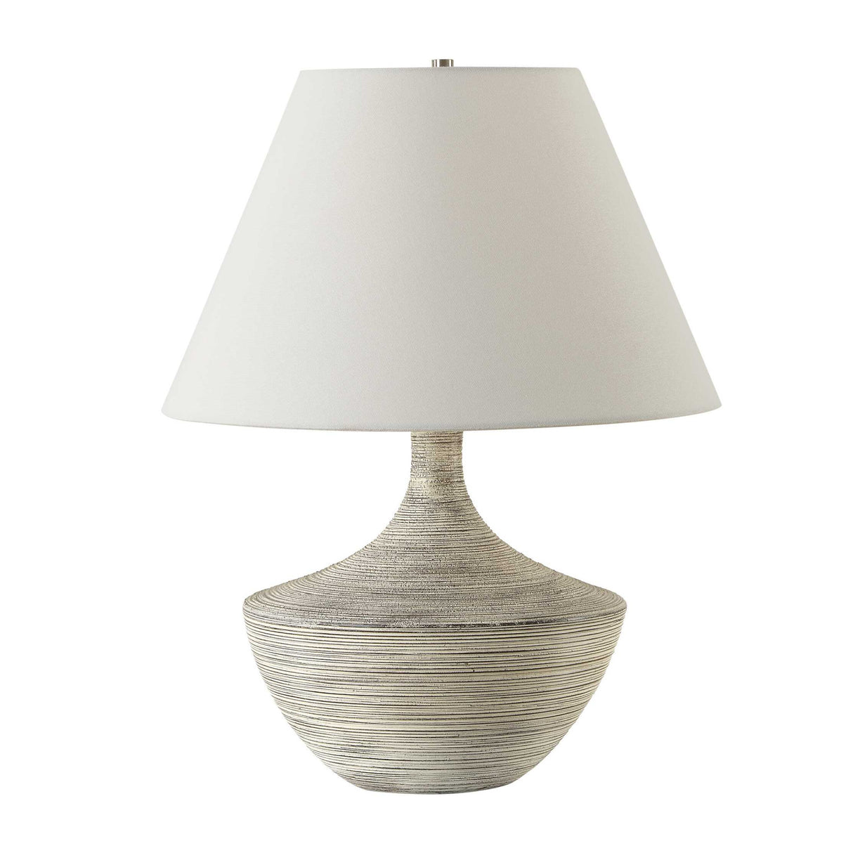 White Distressed Ceramic Table Lamp | Oroa.com