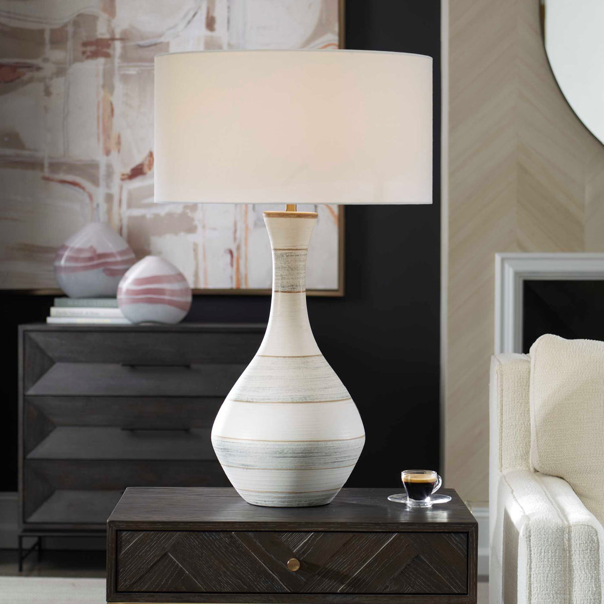 Stripes Ceramic Table Lamp | Oroa.com