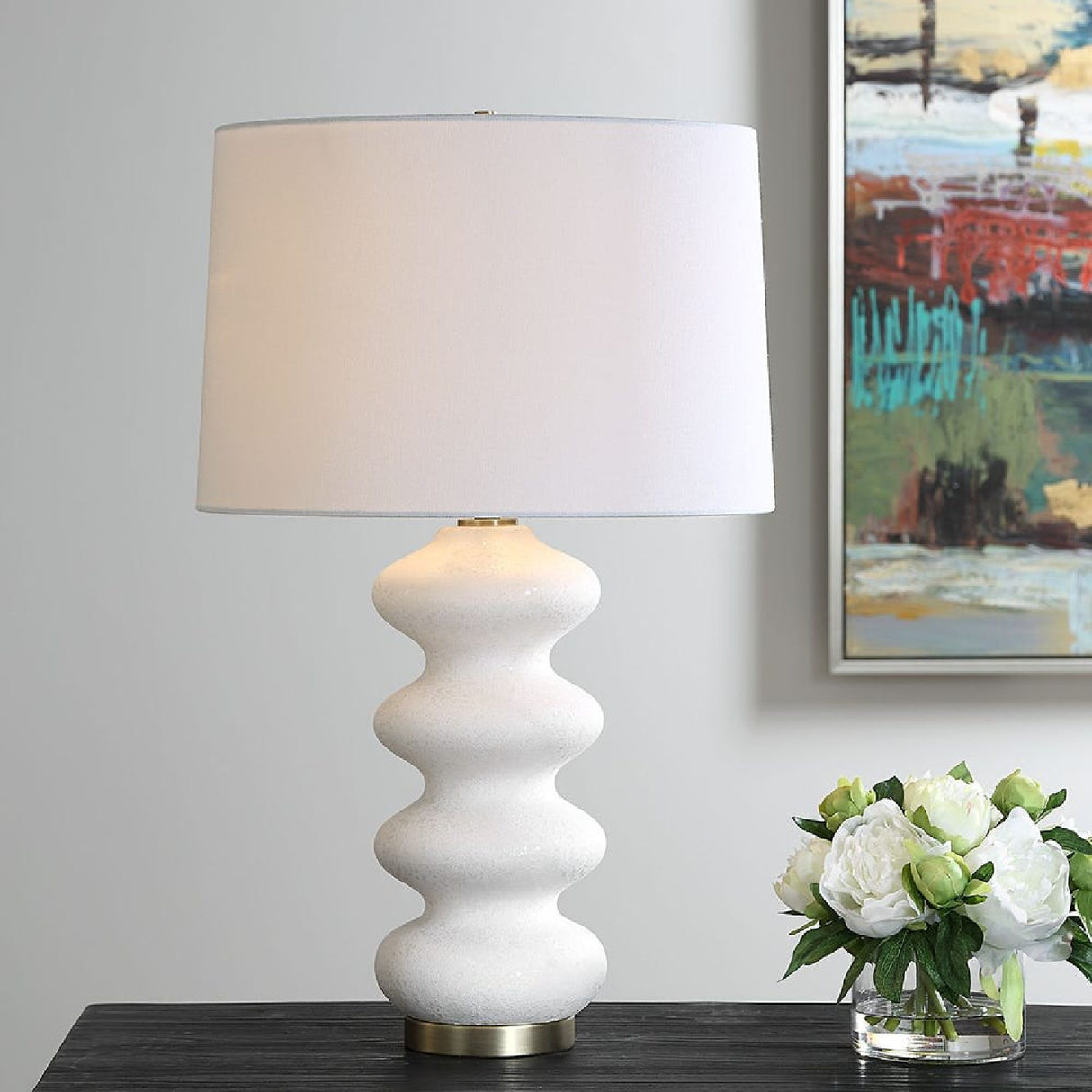 White Porcelain Table Lamp | Oroa.com
