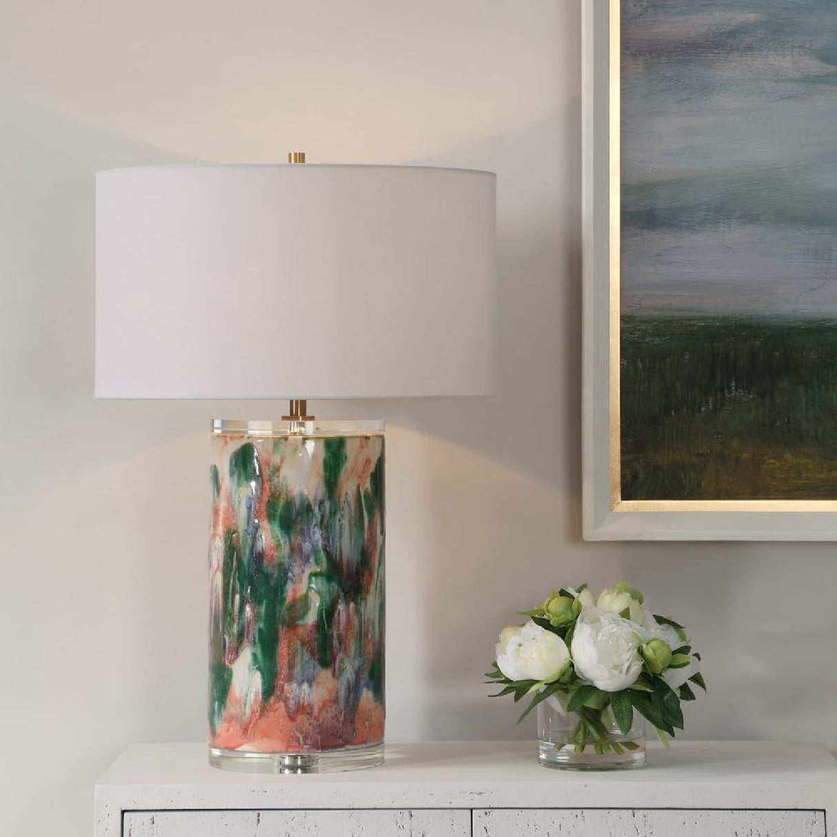 Multicolored Ceramic Table Lamp | Oroa.com