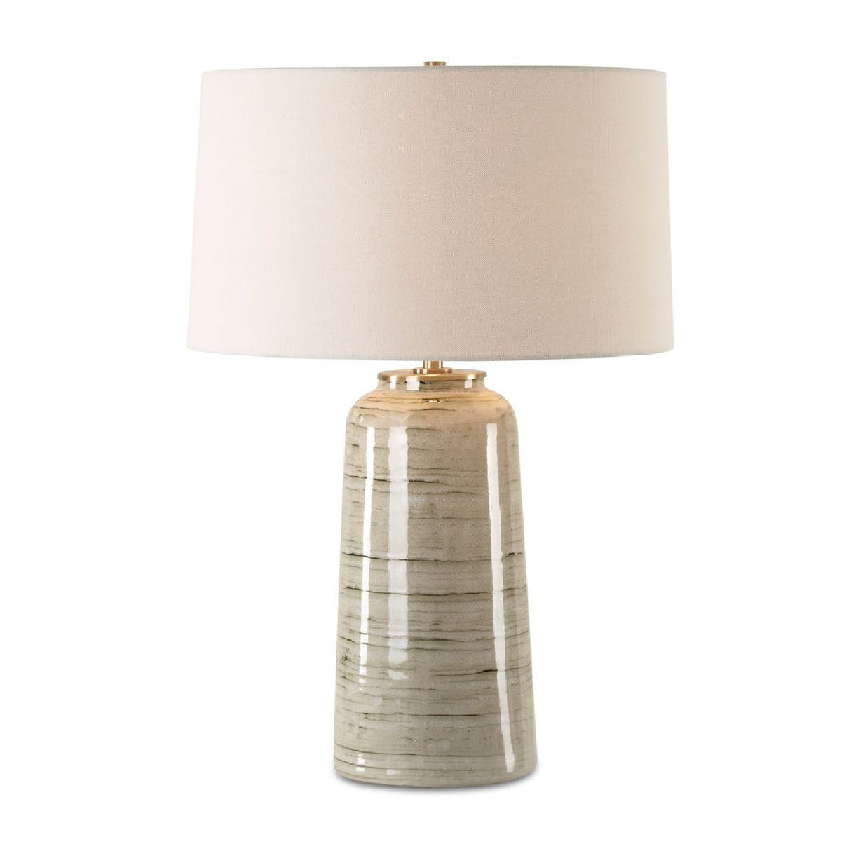 Tan Glazed Ceramic Table Lamp | Oroa.com