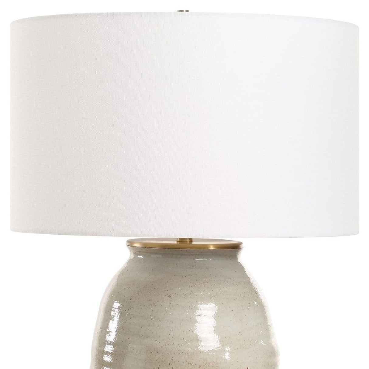 Gray Glazed Ceramic Table Lamp | Oroa.com