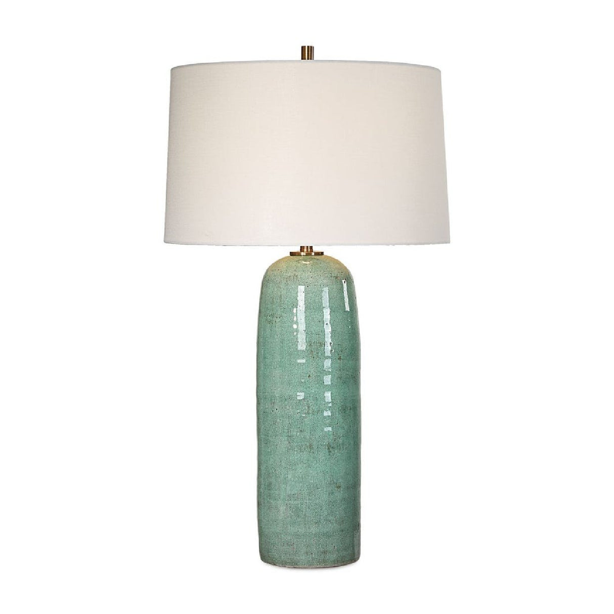 Crackled Teal Ceramic Table Lamp | Oroa.com